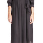 Michael Kors Women's Cheetah Jacquard Midi Wrap Dress Black Size X-Small