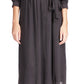 Michael Kors Women's Cheetah Jacquard Midi Wrap Dress Black Size X-Small
