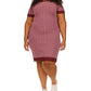 Michael Kors Women's Mk Block Mini Sweater Dress Red Size 1X