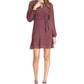 Michael Kors Women's Foulard Print Faux Wrap Mini Dress Red Size Petite X-Small