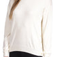 Michael Kors Women's Button Trim Sweater White Size Petite Medium