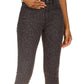Michael Kors Women's Leopard Print Straight Skinny Jeans Gray Size 10Petite