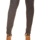 Michael Kors Women's Leopard Print Straight Skinny Jeans Gray Size 10Petite