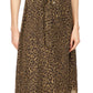 Michael Kors Women's Cheetah Print Midi Utility Dress Green Size X-Large