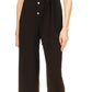 Michael Kors Women's Split Neck Button Jumpsuit Black Size X-Large