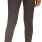 Michael Kors Women's Leopard Print Straight Skinny Jeans Black Size 8