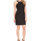 Michael Kors Women's Chain Halter Dress Black Size Medium