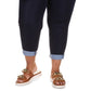 Michael Kors Women's High Rise Crop Skinny Selma Jeans Blue Size 24W