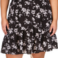 Michael Kors Women's Botanical Short Sleeve Wrap Dress Black