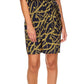 Michael Kors Women's Faux Wrap Tie Waist Dress Blue Size Medium