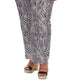 Michael Kors Women's Zebra Print Wide Leg Cargo Pants Black Size 3X