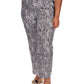 Michael Kors Women's Zebra Print Wide Leg Cargo Pants Black Size 3X