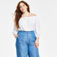 Michael Kors Women's Wide Leg Chambray Pants Blue Size 3X
