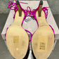 Jimmy Choo Women's Strappy High Heel Sandals Pink Size 8