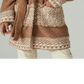 Lucky Brand Women's Fair Isle Sweater Coatigan Brown Size XL