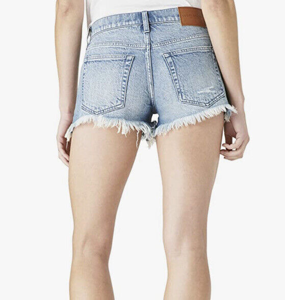 Lucky Brand Women's Ripped Cutoff Denim Shorts Blue Size 30