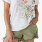 Lucky Brand Women's Bouquet Floral Graphic Tee White Size Small