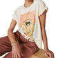 Lucky Brand Women's Hendrix Axis Cover T-Shirt Beige