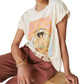 Lucky Brand Women's Hendrix Axis Cover T-Shirt Beige