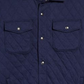 Ralph Lauren Men's Quilted Snap Up Shirt Jacket Blue Size X-Large