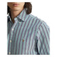 Ralph Lauren Men's Classic Fit Striped Oxford Shirt Blue Size X-Large