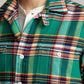 Ralph Lauren Men's Plaid Stretch Performance Flannel Button Up Shirt Green Size X-Large