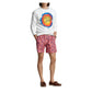 Ralph Lauren Men's Logo Tie Dye Print Fleece Sweatshirt White Size Large