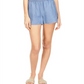 Michael Kors Women's Chambray Pull On Shorts Blue Size Medium