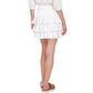 Michael Kors Women's Eyelet Tiered Skirt White Size X-Large