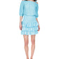 Michael Kors Women's Eyelet Tiered Skirt Blue Size X-Small