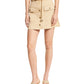 Michael Kors Women's Chain Grommet Mini Skirt Brown Size 8