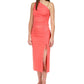 Michael Kors Women's Ruched Midi Skirt Red Size X-Small