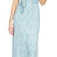 Michael Kors Women's Printed Maxi Shirtdress Blue Size X-Small