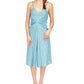 Michael Kors Women's Uroko Twist Chain Strap Dress Blue Size X-Large
