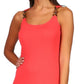 Michael Kors Women's Three Ring Tank Maxi Dress Red Size Medium