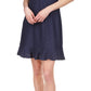 Michael Kors Women's Eyelet Smocked Peasant Dress Blue Size Medium