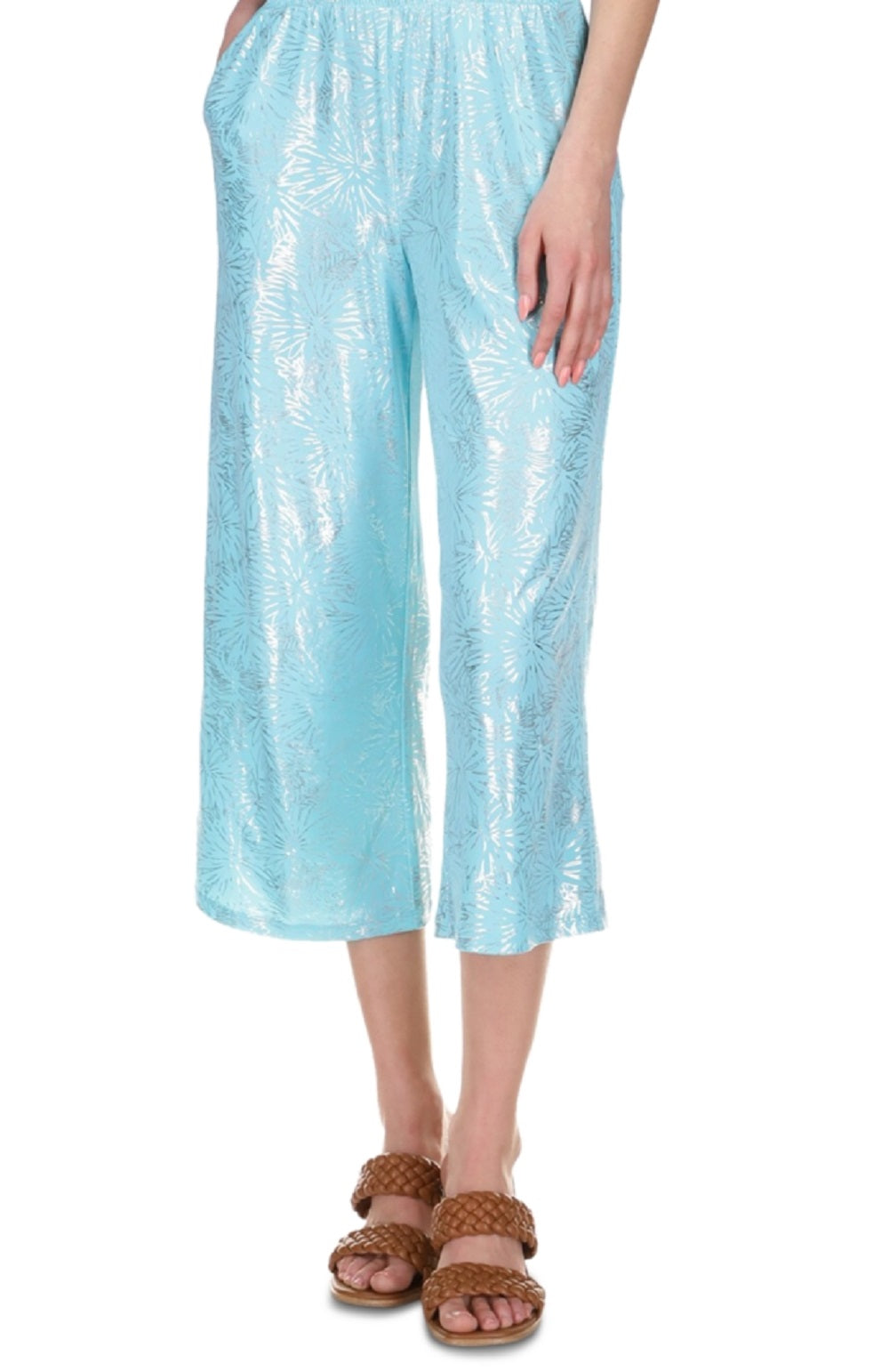 Michael Kors Women's Smocked Strapless Jumpsuit Blue