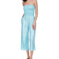 Michael Kors Women's Smocked Strapless Jumpsuit Blue