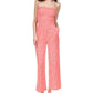 Michael Kors Women's Smocked Strapless Jumpsuit Red Size XX-Large