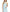 Michael Kors Women's Shibori Cotton Printed Halter Top Blue Size Petite Small