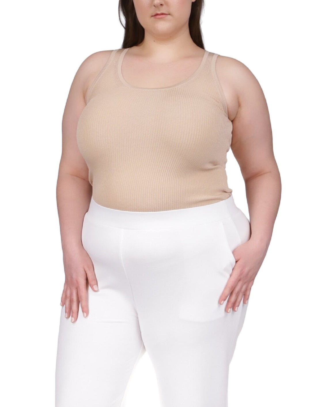 Michael Kors Women's Solid Rolled Cuff Pants White Size 0X
