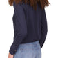 Michael Kors Women's Collar Wrap Top Blue