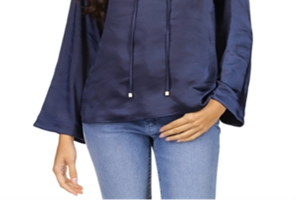 Michael Kors Bell Sleeve Chain Neck Top