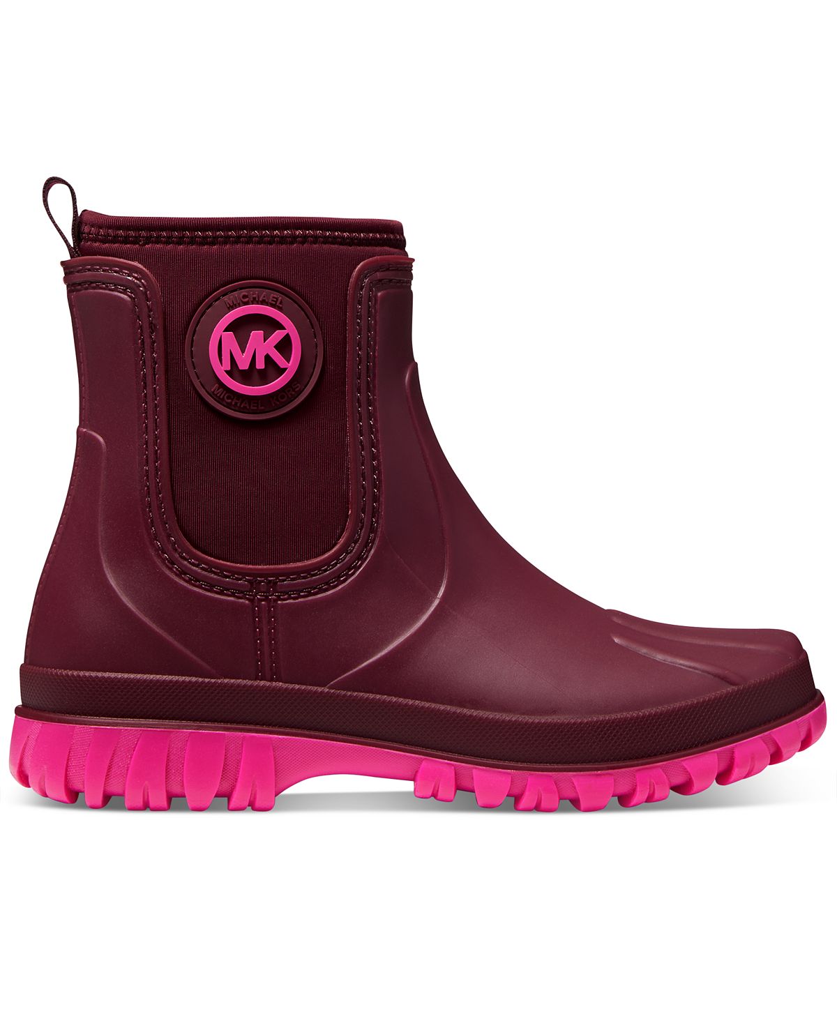 Michael Kors Women's Tucker Pull on Rain Booties Red Size 6M