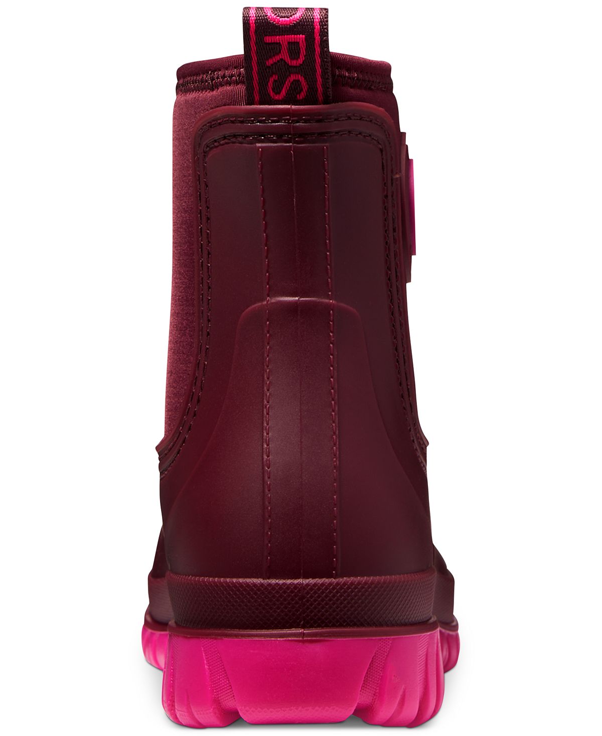 Michael Kors Women's Tucker Pull on Rain Booties Red Size 6M