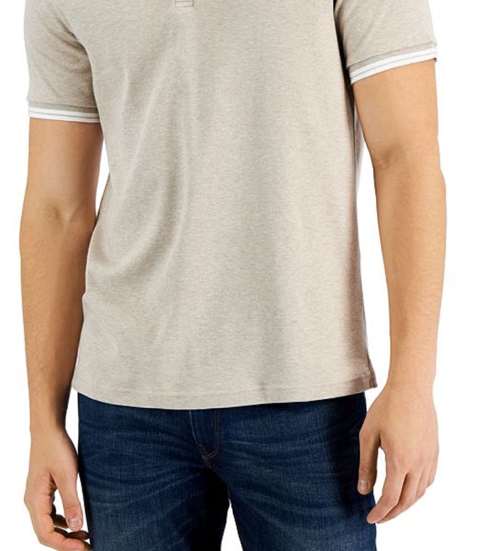 Michael Kors Men's Greenwich Polo Shirt Beige Size Medium