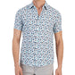 Michael Kors Men's Linen Floral Print Regular Fit Button Down Shirt White Size Small