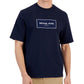 Michael Kors Men's Flagship Box Logo T-Shirt Blue Size X-Large