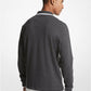 Michael Kors Men's Long Sleeve Greenwich Polo Gray Size Medium