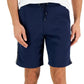 Michael Kors Men's Logo Tape Fleece Shorts Blue Size Large